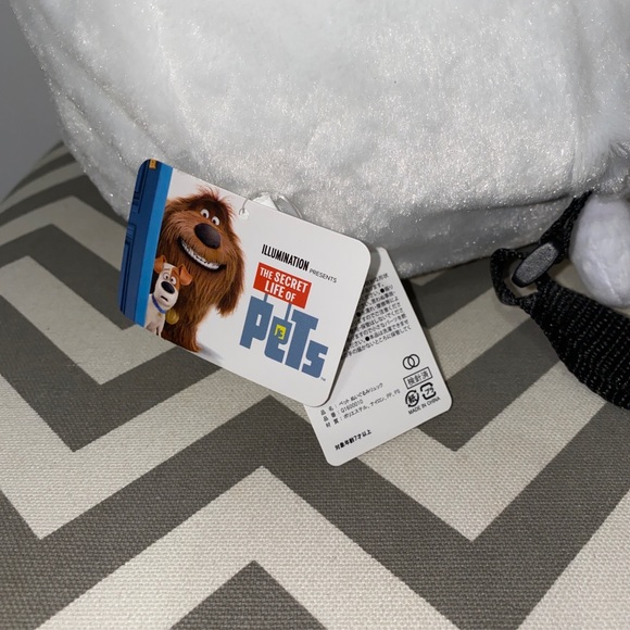 NWT! Secret Life of Pets Gidget Plush Pomeranian Dog 13" Stuffed Animal Backpack - Picture 8 of 9